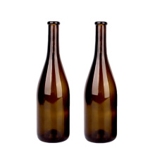 empty 750ml brown glass wine bottles for red wine wholesale with cork lid